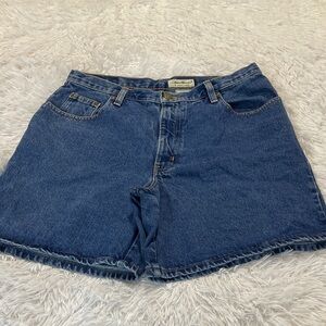 EDDIE BAUER VINTAGE Women's Deep Blue Jean Shorts SIZE 12